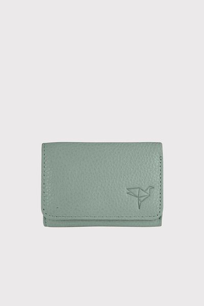 Garbalia Mint Green Zeus Genuine Leather Mini Women's Wallet - with Coin Compartment