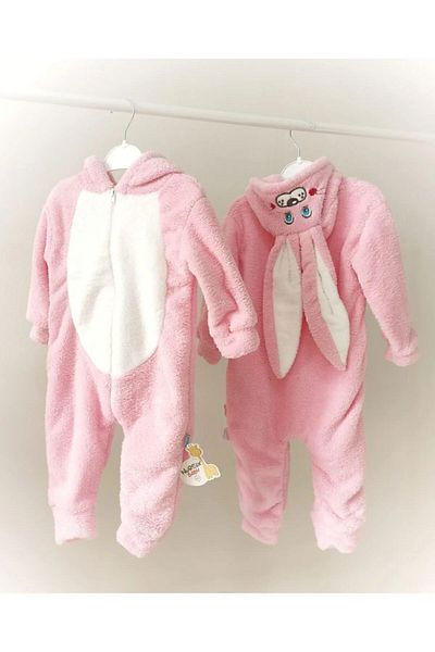 nurcix baby Nurcix Girl Pink Welsoft Jumpsuit Age 1,2,3
