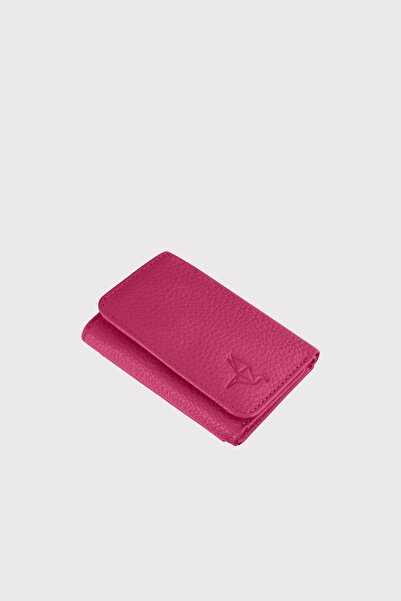 Garbalia Fuchsia Genuine Leather Mini Women's Wallet - with Coin Compartment