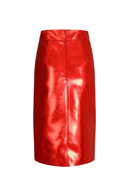 Rheme And Fons Özel Tasarım Couture El Işçiliği Korsaj Kemerli Asimetrik Derin Yırtmaçlı Rugan Abiye Etek