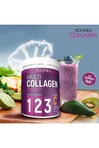 Voonka Multi Collagen Powder 300 gr - 30 Days