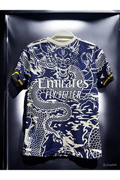 Lion Spor Dragon Navy Blue Special Design - Κοντομάνικη φανέλα