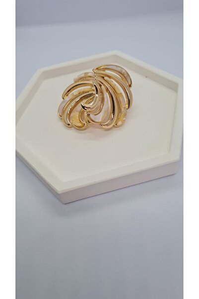 KREM GOLD MERMER DESEN YELPAZE KÜPE