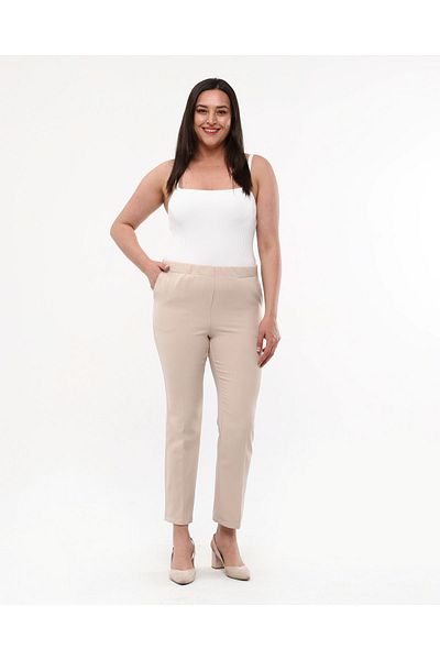 Mole İstanbul Narrow Leg Large Size Women's Trousers