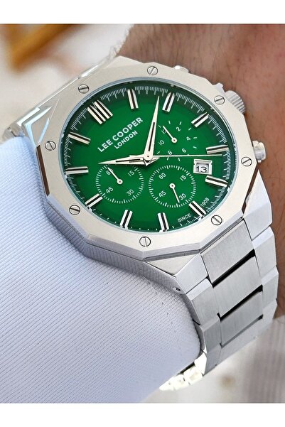 Lee Cooper 5 Atm Waterproof Steel Cord Men's Wrist Watch - Functions Active