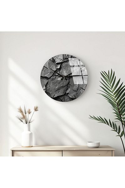 huhuli Modern Designed Glass Wall Clock Huhu328