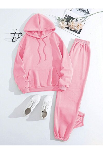 Richarlison Σετ φόρμας με ροζ κουκούλα - 100% βαμβάκι, για καθημερινή χρήση, ...