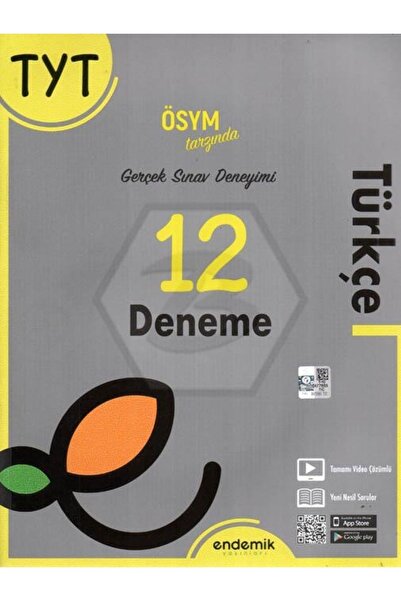 Endemik Yayınları Türkçe Deneme Tyt 12li