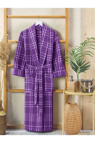 PHILIPPUS Women's Şalyaka Bathrobe - Plaid Pike