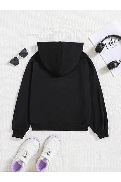 GLOWES 1971 Унисекс Детски Суитшърт с Качулка Oversize