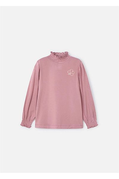 MAYORAL Pink Viscoza Girl's Turtleneck Basic 145