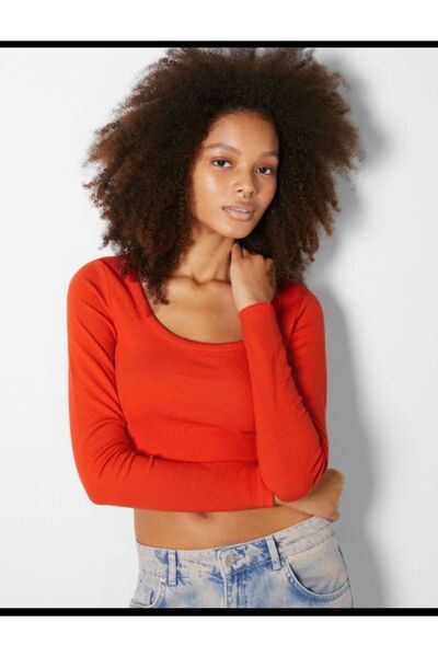 Butik Allbucks Bershka, Long Sleeve Ribbed Body Abbrs0005