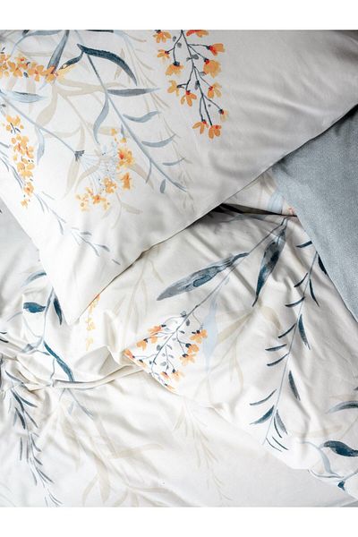 Cotton Box Σετ Παπλωματοθήκη Μονή Indigo Hiedra