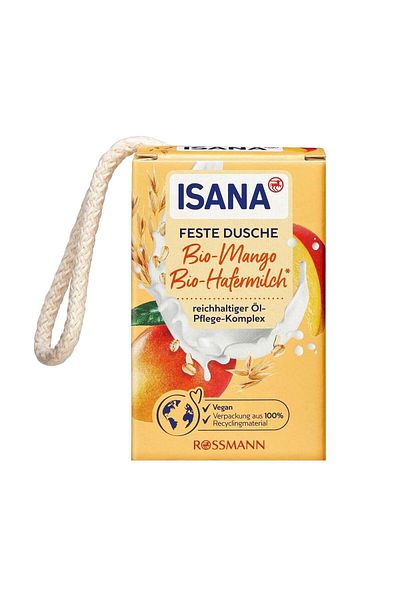 ISANA Mango 1000 g Solid Shower Gel Oat Milk