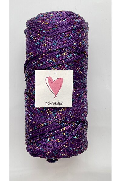 Makromİps Premium Polyester - 100g Φωτεινό Μακραμέ Σχοινί Χόμπι Πλεκτή Τσάντα, 1η Ποιότητα Sula