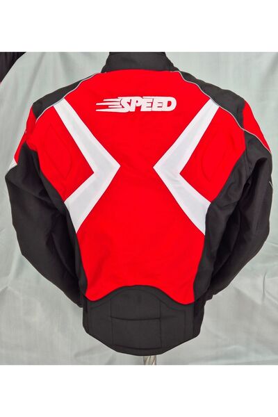 LBC SPEED MOTOSİKLET MONT KIRMIZI BEYAZ