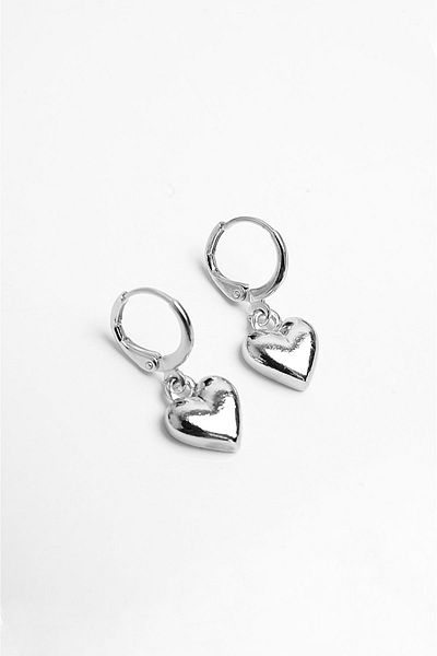 EUROMODA Heart Design Necklace Earring Suit Set