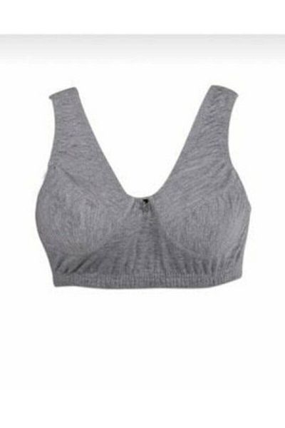 Momslab Albax 2 Pieces Grey Lambada Bra - 100% Cotton Combed, Half Atlete