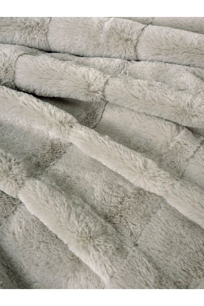 Cotton Box Σετ Παπλωματοθήκη με Διπλή Γούνινη Κουβέρτα Suave Grey