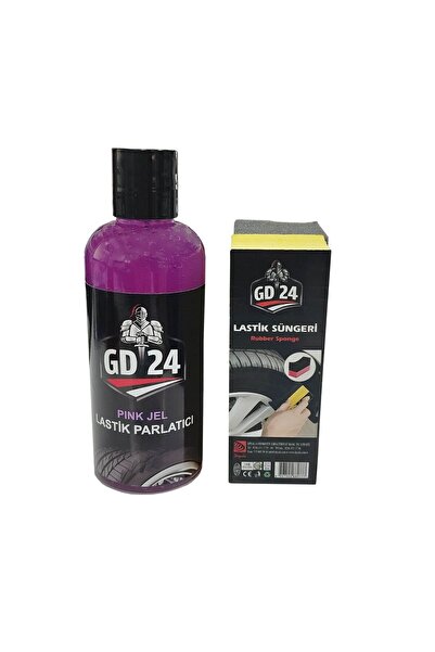 GD 24 GD24 NEW LASTİK PARLATICI JEL 200 ml (Sünger Hediyeli)