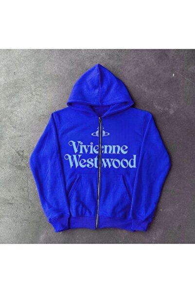 MAYDAY CULTURE Vivienne Westwood Unisex Blue Jacket - Regular Fit, Straight Cut