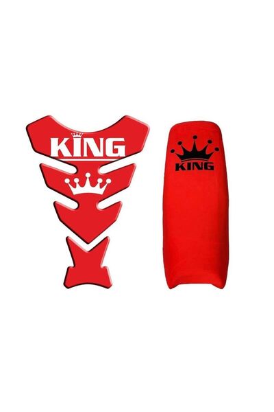 Gogo Cg Kırmızı King Kombini (Koltuk Kılıfı + Tank Pad)