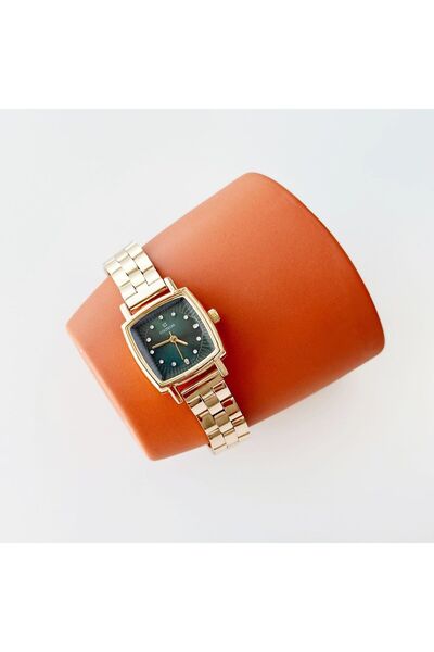 Boise Atelier Klint Gold-Green Watch | Saat