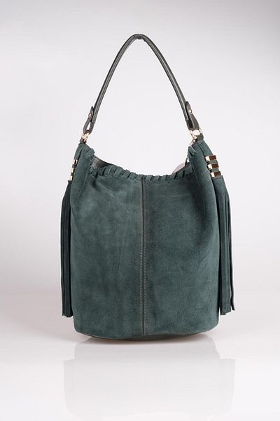 Jacquline Women's Shoulder Bag - Genuine Suede