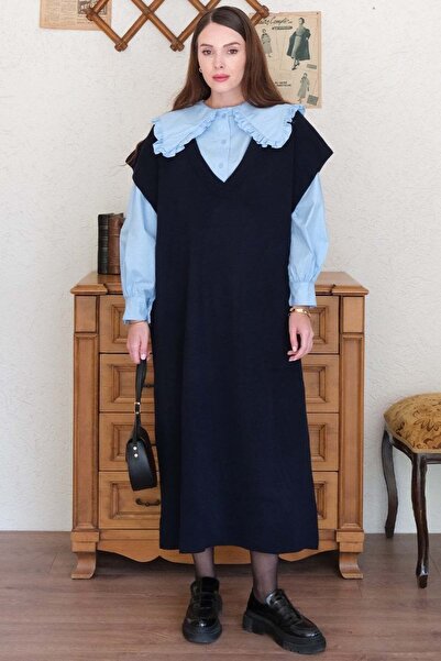 Ceylan Otantik Lacivert  Triko Jile