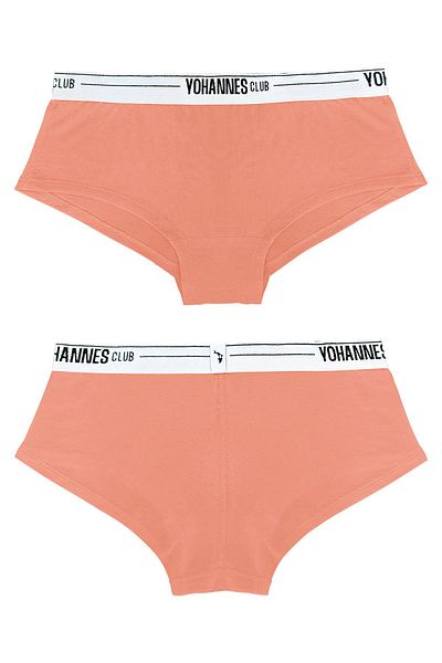 Yohannes Club Pantaloni scurti pentru băieți (boxer) - Set de 5 centuri de cauciuc, somon, pudră, liliac, roșu claret, bleumarin