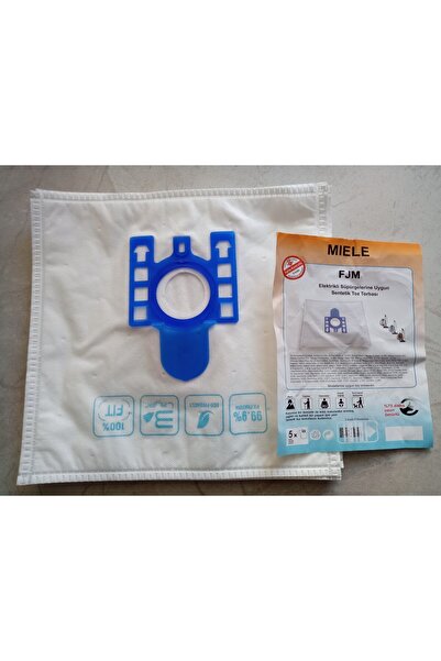 SÜPYE Съвместима прахосмукачна торбичка за прах Miele Argento (опаковка от 5 ...