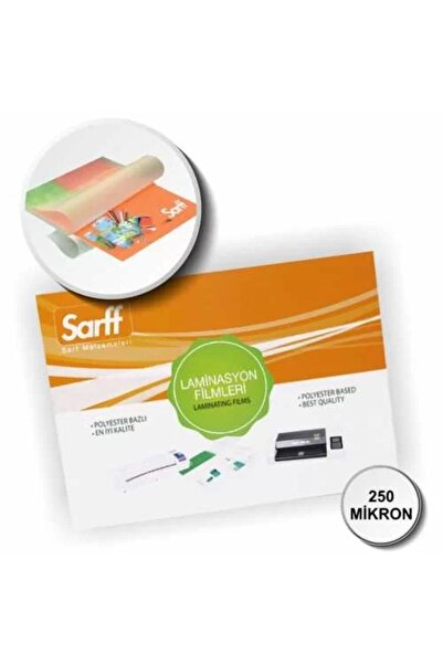 SARFF 250 Mikron Parlak A5 Pvc Laminasyon Filmi (50 Lİ PAKET)