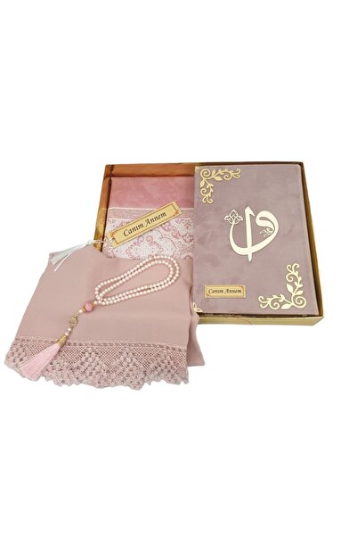 AGH Değerli Hediyeler Kutulu Kuranı Kerim Başörtü Tesbih İsimli  Seccade Seti