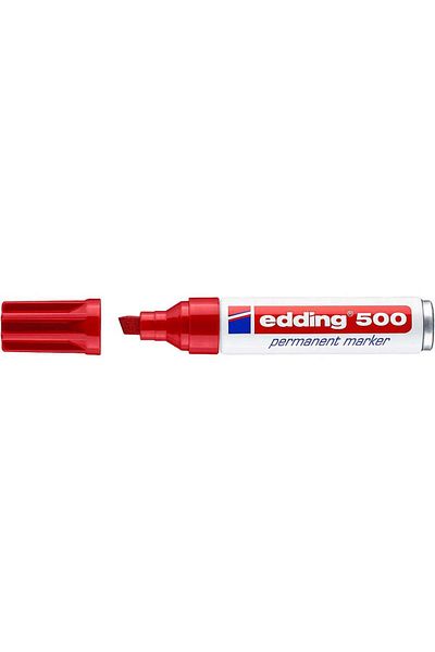 Edding E-500 Red Permanent Marker - Cut Point