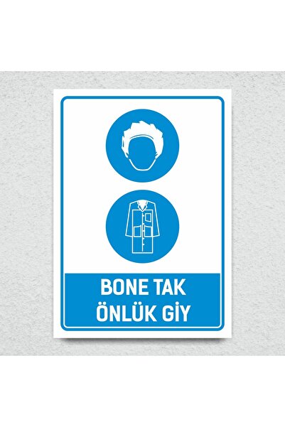 BONE TAK ÖNLÜK GİY İSG UYARI LEVHASI-25X35 3 MM FOREX(DEKOTA) LEVHA+OROCAL FOLYO