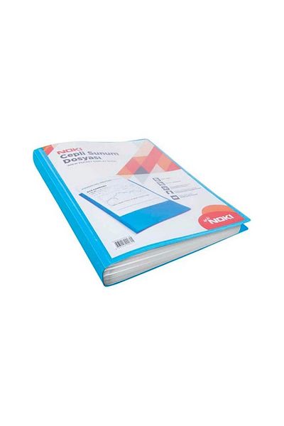 Noki A4 Blue Presentation File - Pocketed and 10 Sheets