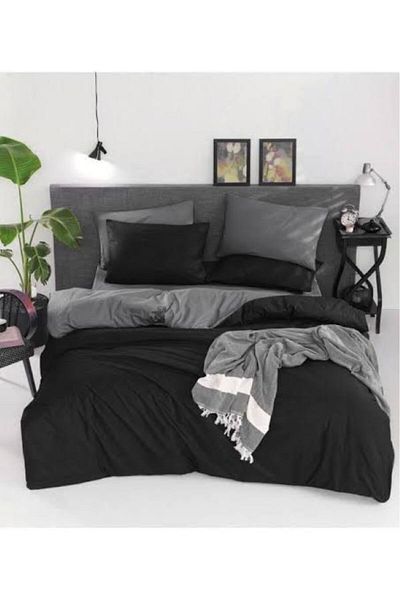 uykulife home collection U ykulife ΜΟΝΟΚΑΙΝΙΣΤΙΚΟ με λάστιχα σεντόνια γκρι μαύρα Σετ κλινοσκεπασμάτων