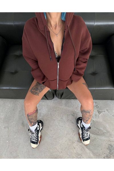 İLKCET MODA Φούτερ με κουκούλα Unisex Oversize