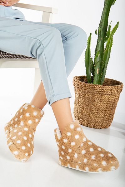 Slipcat Women's Slippers Polka Dot Home Shoes - Home Boots
