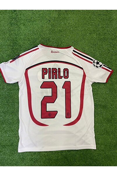 Lion Spor Andrea Pirlo 2007 Legend - Λευκή φανέλα με κοντομάνικο χαλί και γήπεδο