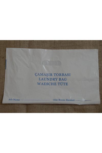PazarPazartesi 100 Pieces of Laundry Bags Laundry Bag Hygiene Bag Hotel Type Dry Cleaning Bag