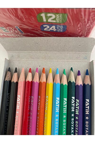 Fatih Small Size 24 Pieces 12 Pieces Dry Paint Set