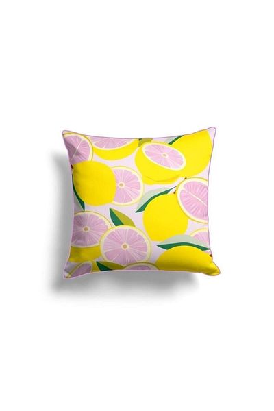 Maxxdeco 43X43 cm Pillow with Piping and Cushion - Included 1 Piece