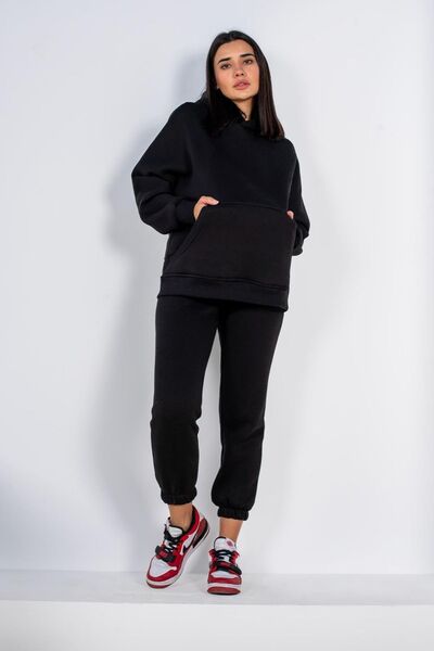 OKULCUBABA Set de trening pentru femei New Season Cool - Culoare uni, fără im...