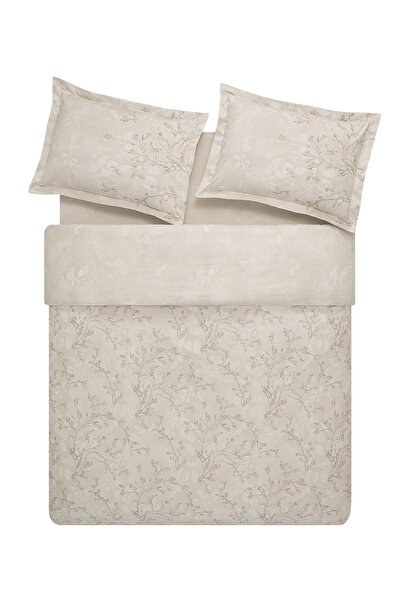 Puffy Luanna Ranforce Beige Single Duvet Cover Set