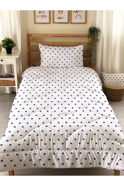Evmila Double Sided Patterned Quilted Quilt - Single Sleeping Set - Sheetless