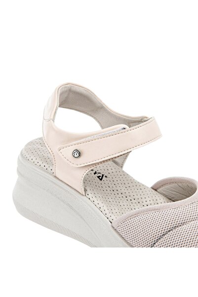 Muya Amandla Anatomical Sole and Adjustable Velcro Sandals - Cream Color