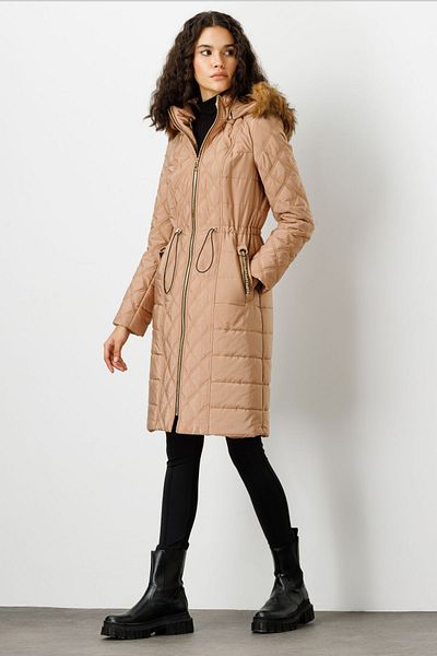 Ekol Quilted Coat - Hood Detailed