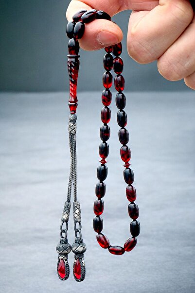 Tesbih Otağı Kazaz Püsküllü Kehribar Tesbih