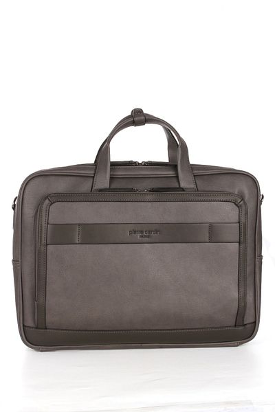 Pierre Cardin Pirre Cardin 01Pc00111 - Vegan Gray Notebook Briefcase, Water Resistant